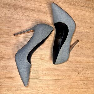 Fashion Nova Women’s Size 9 Light Blue Denim Heels
